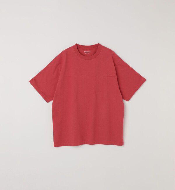 SHIPS any「SHIPS any:〈接触冷感/吸水速乾/UVカット/遮熱〉Raylock フットボール Tシャツ◇」|Tシャツ・カットソー|
