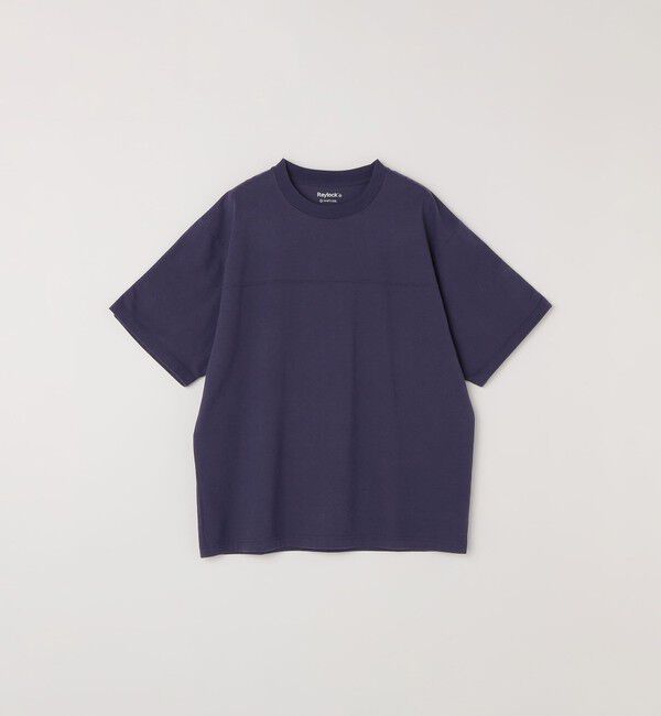 SHIPS any「SHIPS any:〈接触冷感/吸水速乾/UVカット/遮熱〉Raylock フットボール Tシャツ◇」|Tシャツ・カットソー|