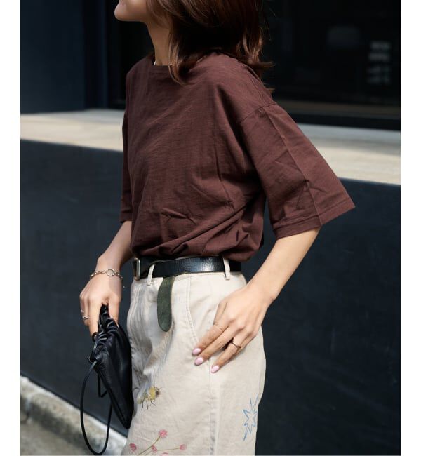 OUTDOOR PRODUCTS Usual Things「追加》スラブテンジク 五分袖TEE」|Tシャツ・カットソー|