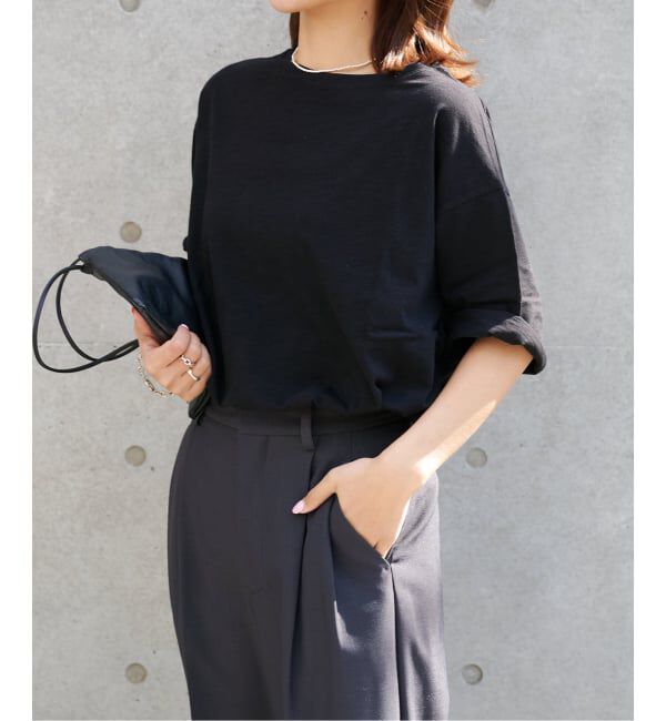 OUTDOOR PRODUCTS Usual Things「追加》スラブテンジク 五分袖TEE」|Tシャツ・カットソー|