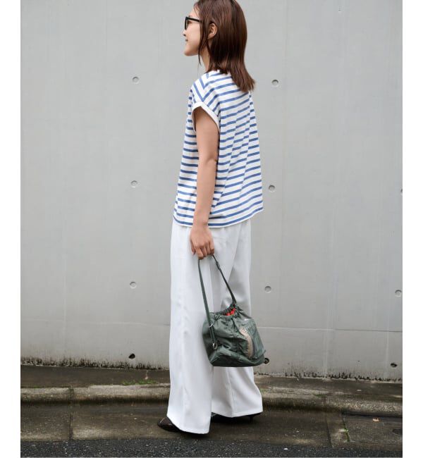 OUTDOOR PRODUCTS Usual Things「コットンボーダーワイドノースリTEE」|Tシャツ・カットソー|