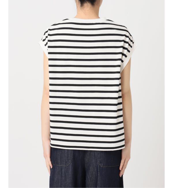 OUTDOOR PRODUCTS Usual Things「コットンボーダーワイドノースリTEE」|Tシャツ・カットソー|