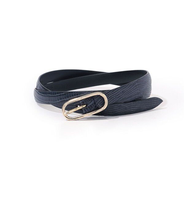TOMORROWLAND GOODS「Anderson's リザードベルト」|ベルト|68 ネイビー系
