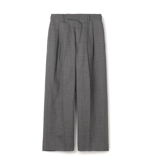 GALERIE VIE「エアリークレープ ツータックパンツ」|スラックス|15 グレー