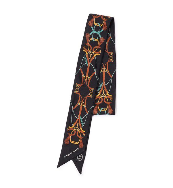 TOMORROWLAND GOODS「Atelier TOMORROWLAND TASSELシルク ボウタイスカーフ」|バンダナ・スカーフ|18 ブラック系