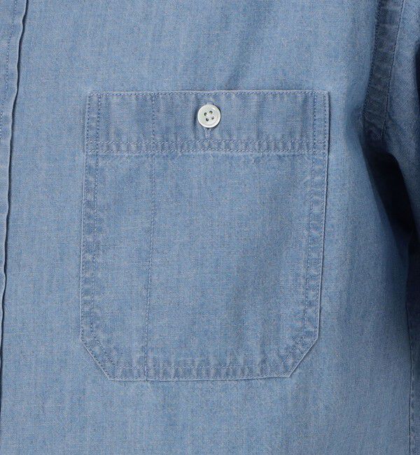 TOMORROWLAND MENS「コットンダンガリー ダブルポケットハーフスリーブシャツ CANCLINI」|シャツ・ブラウス|