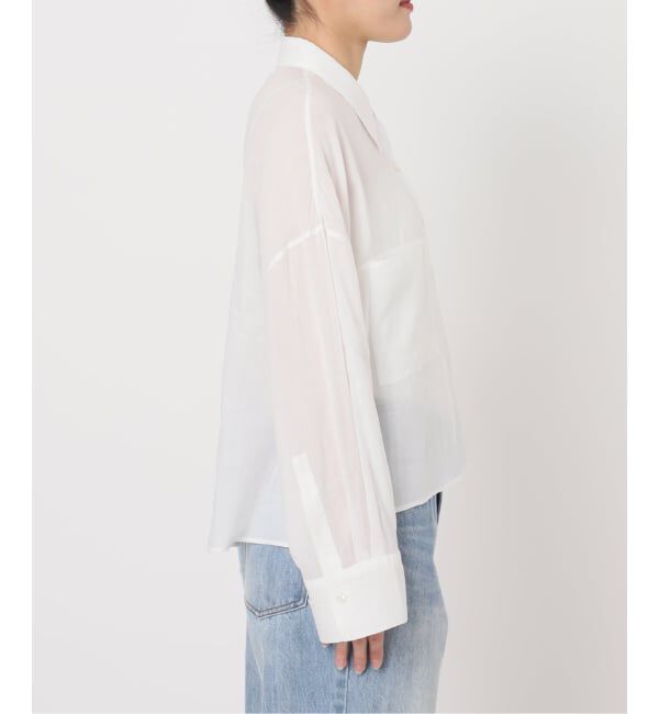 Plage「《追加予約》RAMIE LYOCELL CROPPED シャツ 3」|シャツ・ブラウス|