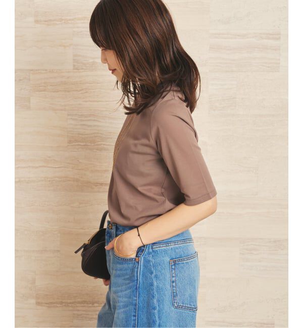 Plage「《一部店舗・WEB限定》LIGHT SHEER ハーフスリーブ Tシャツ」|Tシャツ・カットソー|