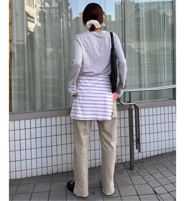 SLOBE IENA「シアー天竺クルーネックロンTEE」|Tシャツ・カットソー|