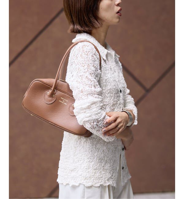 IENA「《追加》Flowerストレッチレース ポロシャツ」|Tシャツ・カットソー|