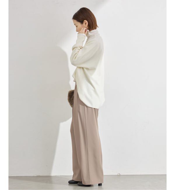 IENA「《追加》ウォッシャブル ジョーゼットスラックス」|スラックス|