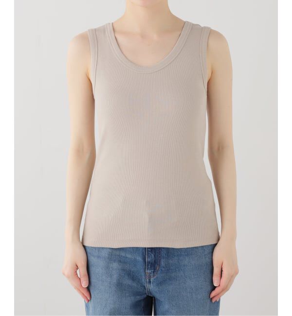 IENA「《UVカット》テレコストレッチフレンチノースリーブ」|Tシャツ・カットソー|