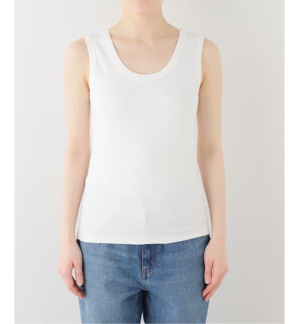 IENA「《UVカット》テレコストレッチフレンチノースリーブ」|Tシャツ・カットソー|