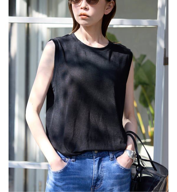 SLOBE IENA「《追加》スラブ天竺ノースリーブTEE」|Tシャツ・カットソー|