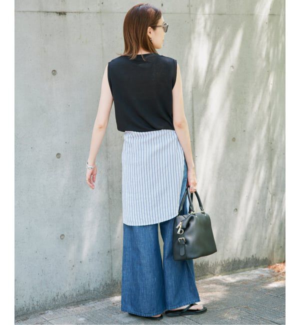 SLOBE IENA「《追加》スラブ天竺ノースリーブTEE」|Tシャツ・カットソー|