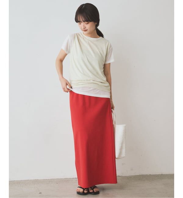SLOBE IENA「《追加》スラブ天竺ノースリーブTEE」|Tシャツ・カットソー|