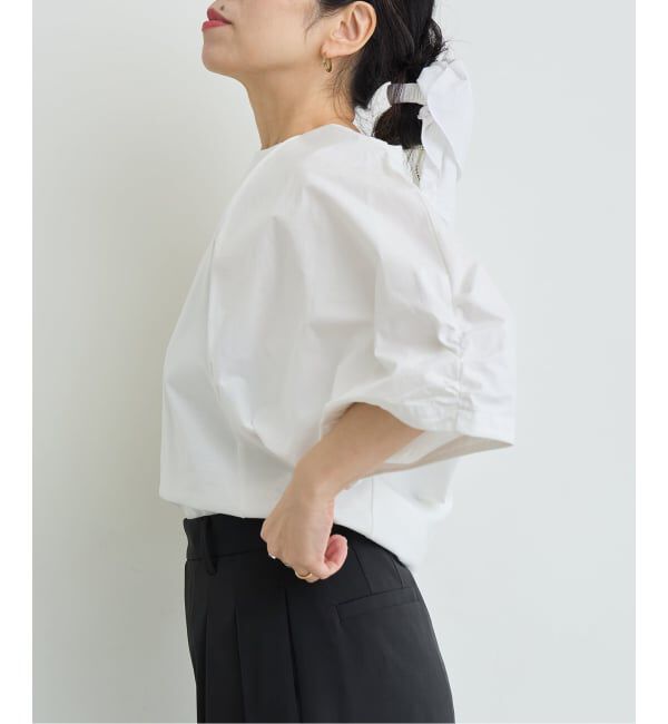 IENA LA BOUCLE「《洗濯機洗い可》IENA LA BOUCLE タイプライターコンビプルオーバー」|Tシャツ・カットソー|