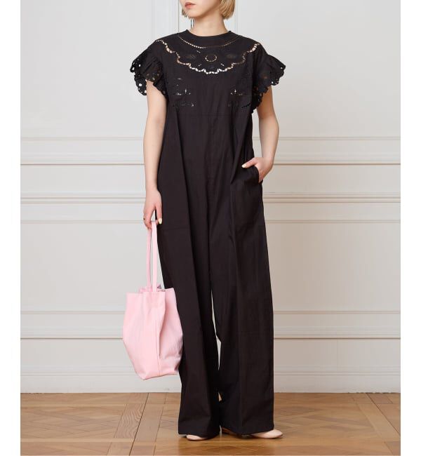 IENA LA BOUCLE「IENA LA BOUCLE カットワークオールインワン」|オールインワン|