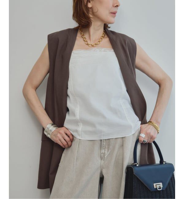 VERMEIL par iena「《セットアップ可》Cool Touch リネンジレ」|その他|