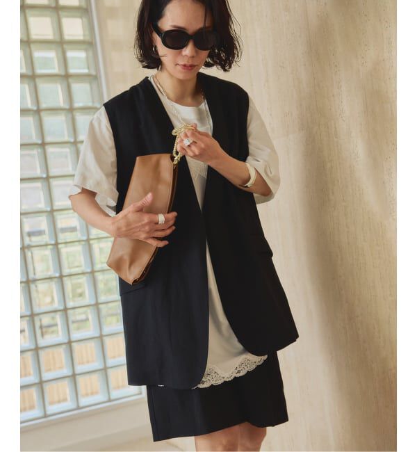 VERMEIL par iena「《セットアップ可》Cool Touch リネンジレ」|その他|