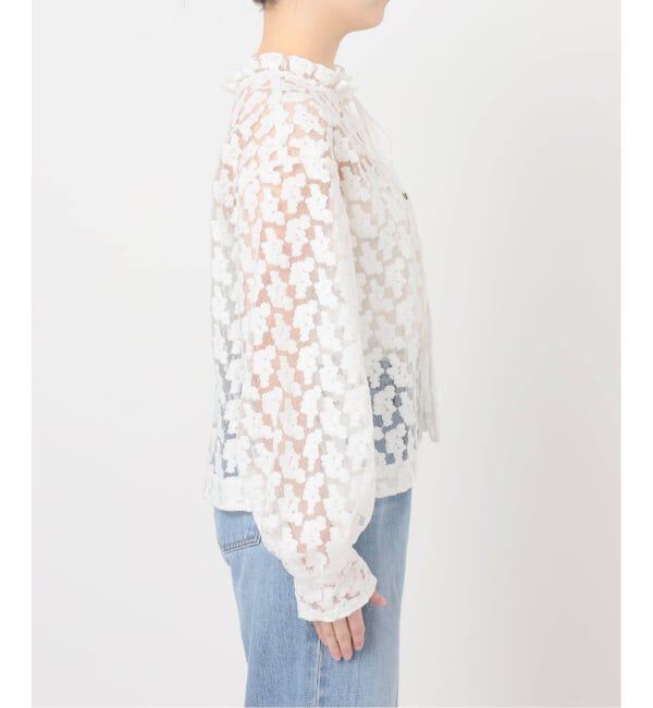IENA「《追加》フラワー刺繍レース2WAYブラウス」|シャツ・ブラウス|