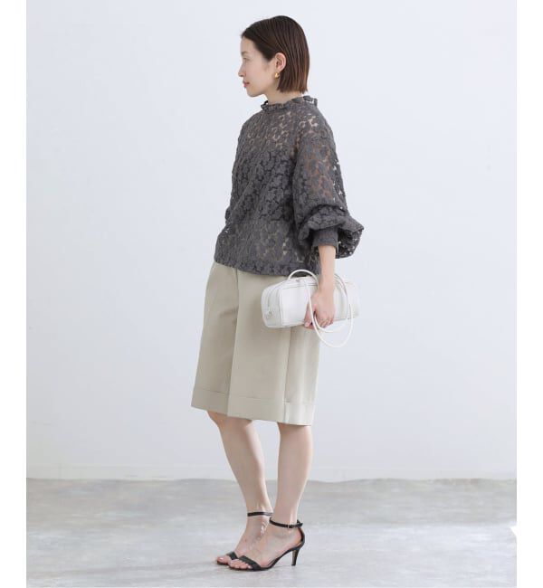 IENA「《追加》フラワー刺繍レース2WAYブラウス」|シャツ・ブラウス|