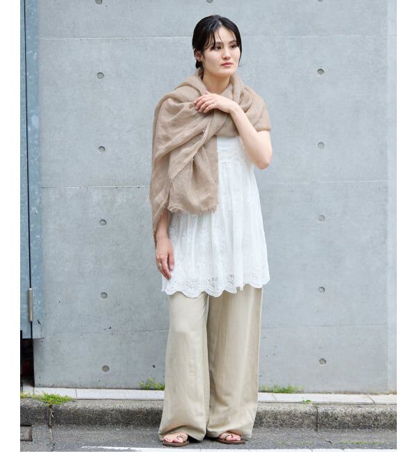 IENA「NIMNIMDUAI/ニムニムデュアイ PLAIN GAUZE STOLE ストール」|ストール|