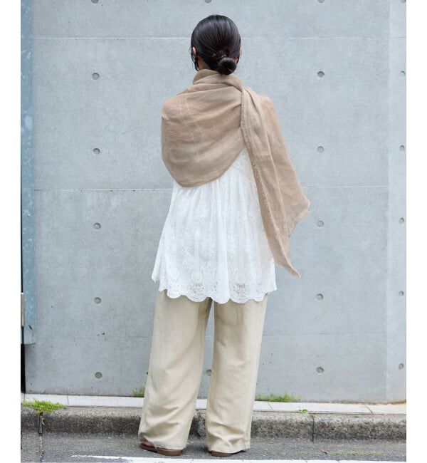 IENA「NIMNIMDUAI/ニムニムデュアイ PLAIN GAUZE STOLE ストール」|ストール|