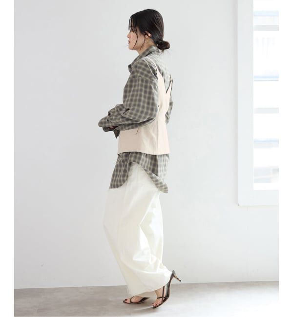 IENA「《セットアップ対応》ウォッシャブル リネン混シェイプジレ」|その他|