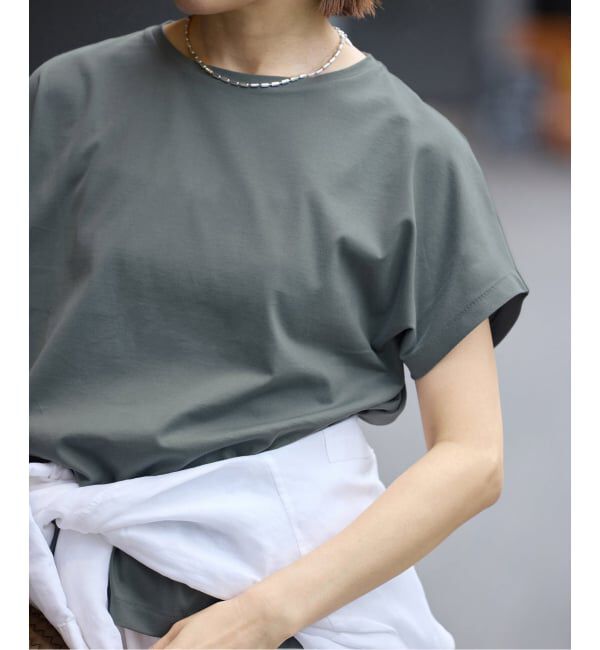 IENA「ATON/エイトン SUVIN 60/2 CAP SLEEVE Tシャツ」|Tシャツ・カットソー|