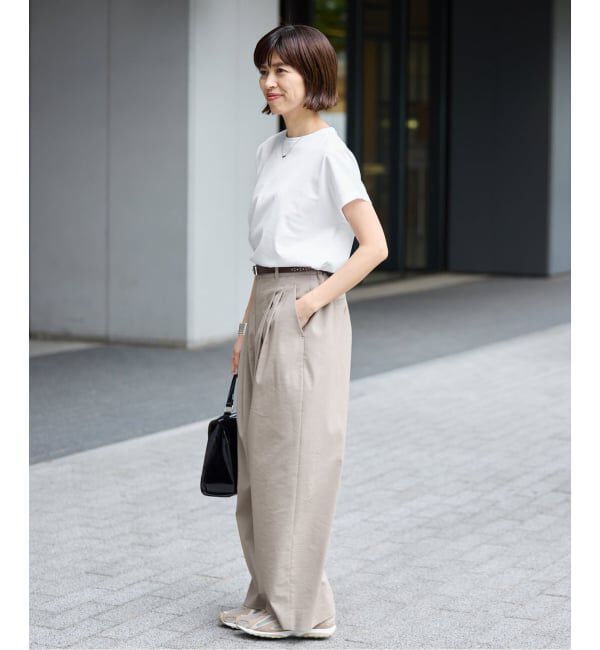 IENA「ATON/エイトン SUVIN 60/2 CAP SLEEVE Tシャツ」|Tシャツ・カットソー|