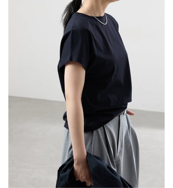 IENA「ATON/エイトン SUVIN 60/2 CAP SLEEVE Tシャツ」|Tシャツ・カットソー|