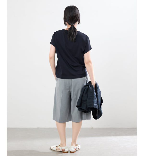 IENA「ATON/エイトン SUVIN 60/2 CAP SLEEVE Tシャツ」|Tシャツ・カットソー|
