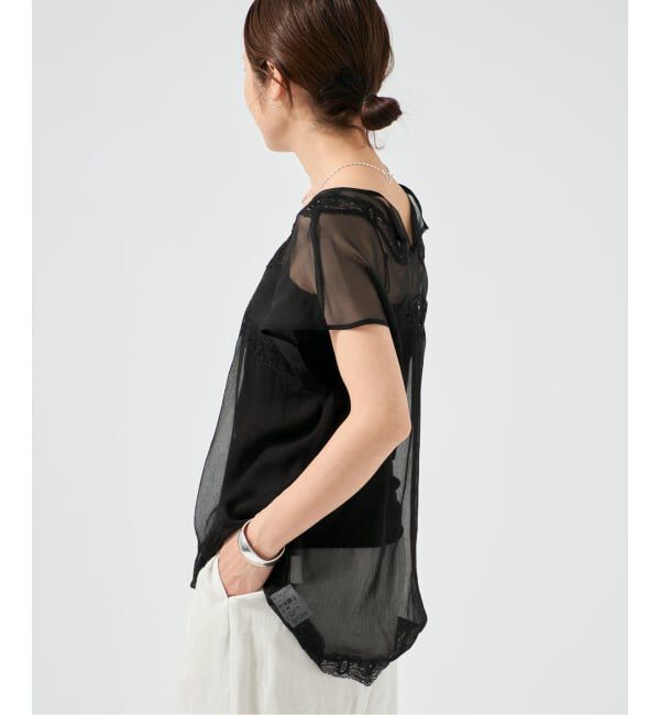 VERMEIL par iena「Raspail ラスパイユ Lace Swithed ブラウス RB-277」|シャツ・ブラウス|