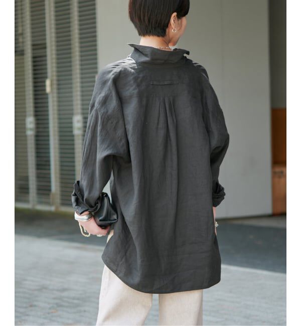VERMEIL par iena「TICCA ティッカ 別注リネンスクエアビッグシャツ TBFS-543」|シャツ・ブラウス|