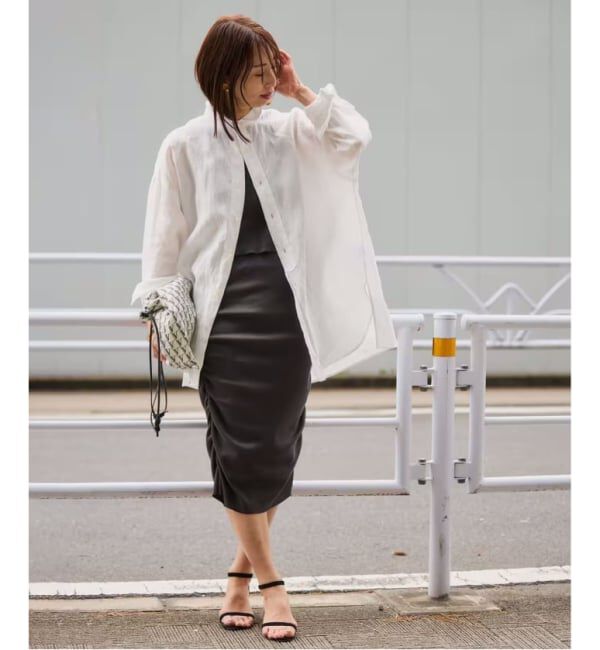 VERMEIL par iena「TICCA ティッカ 別注リネンスクエアビッグシャツ TBFS-543」|シャツ・ブラウス|