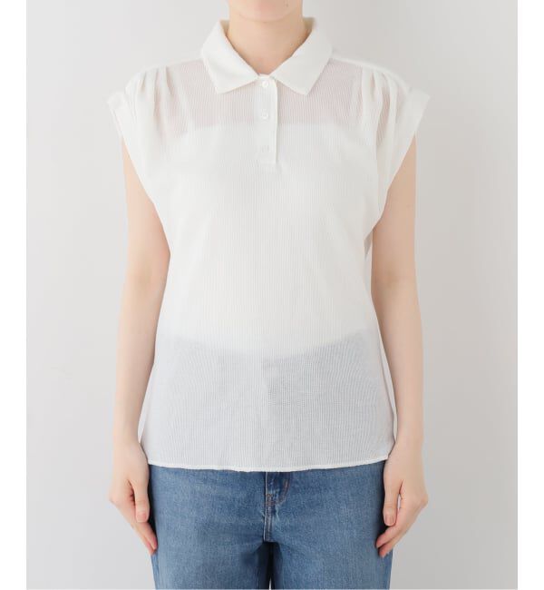 IENA LA BOUCLE「seya. セヤ MESH POLO NK07318J26」|ポロシャツ|