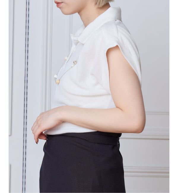 IENA LA BOUCLE「seya. セヤ MESH POLO NK07318J26」|ポロシャツ|
