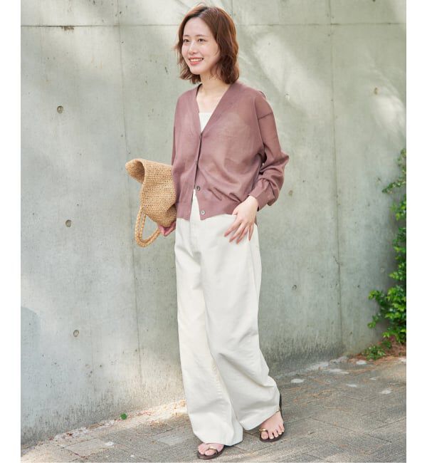 SLOBE IENA「LE DENIM ライトカーブバギーデニムパンツ」|デニム|