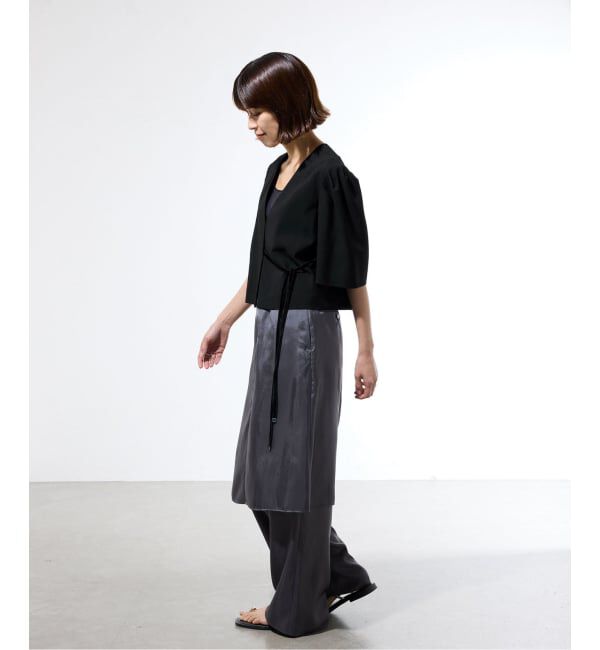 IENA「《セットアップ対応/一部店舗限定》カルゼショート丈パフジャケット」|その他|