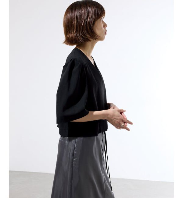 IENA「《セットアップ対応/一部店舗限定》カルゼショート丈パフジャケット」|その他|