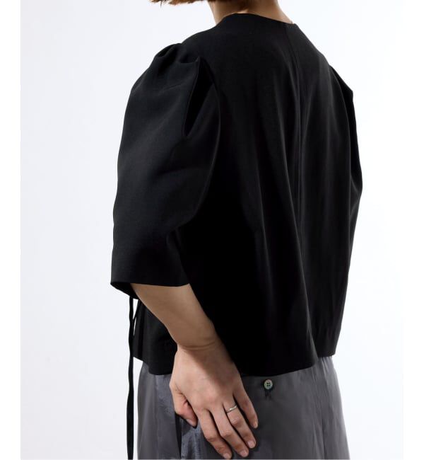 IENA「《セットアップ対応/一部店舗限定》カルゼショート丈パフジャケット」|その他|