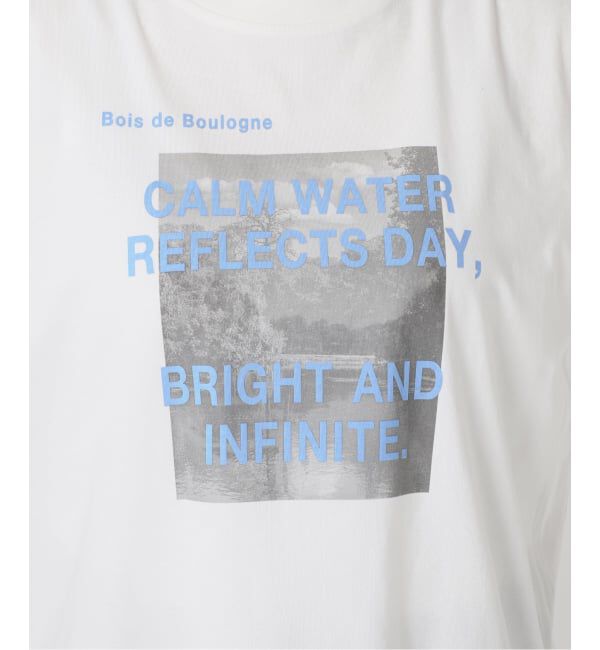 IENA「コットンフォトプリント ロゴTシャツ」|Tシャツ・カットソー|