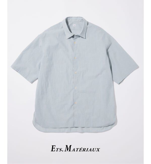 EDIFICE「ETS.MATERIAUX(マテリオ) フレンチ ワークシャツ」|シャツ・ブラウス|サックスブルー
