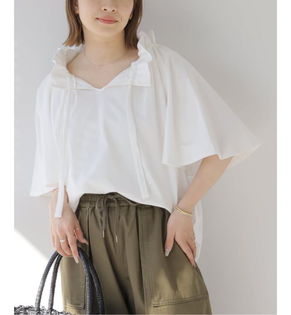 JOURNAL STANDARD relume「《WEB限定追加》フリルリボンTシャツ」|Tシャツ・カットソー|ホワイト