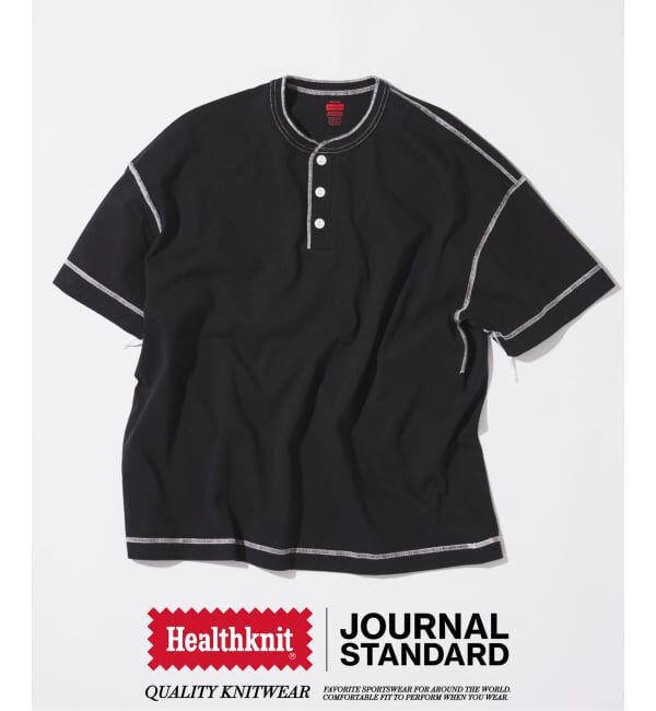 JOURNAL STANDARD「Healthknit / ヘルスニット 別注 ヘンリーネックTシャツ」|Tシャツ・カットソー|