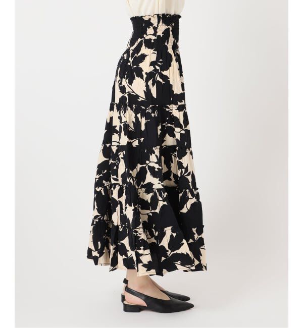 journal standard L'essage「別注【LUSANA / ルサーナ】RUFFLE TIRED MAXI SKIRT：スカート」|スカート|