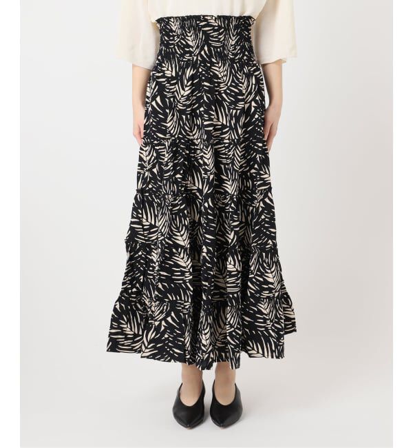 journal standard L'essage「別注【LUSANA / ルサーナ】RUFFLE TIRED MAXI SKIRT：スカート」|スカート|
