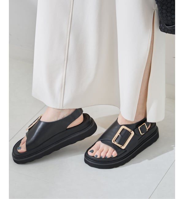 journal standard L'essage「《WEB限定カラーあり》別注【MOHI / モヒ】ストラップ バックルサンダル」|サンダル|