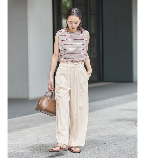 JOURNAL STANDARD「《追加2》ウォッシャブルコットンリネVISストレートパンツ」|その他|